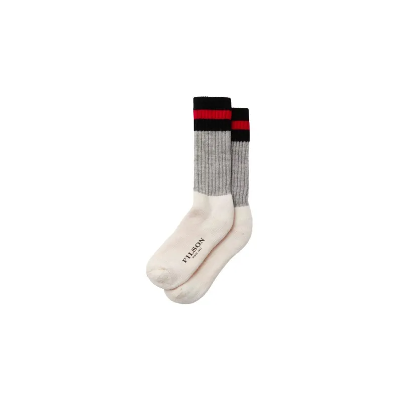 1970s Logger Thermal Sock - Black / Red sold by Stomping Ground