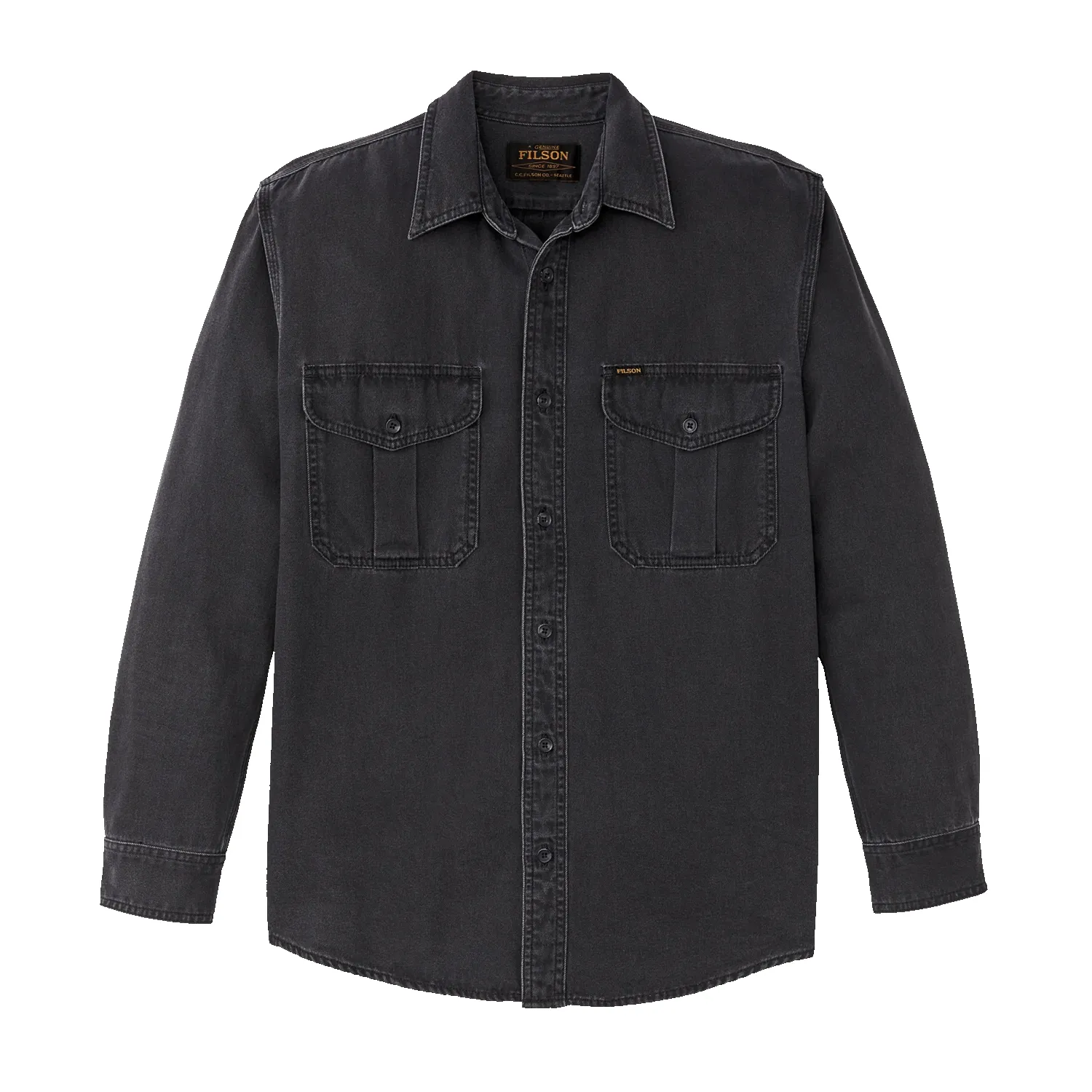 Denim Guide Shirt - Black sold by Stomping Ground