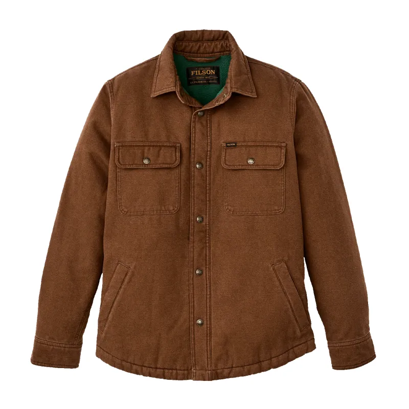Fleece Lined Jac Shirt - Brown sold by Stomping Ground