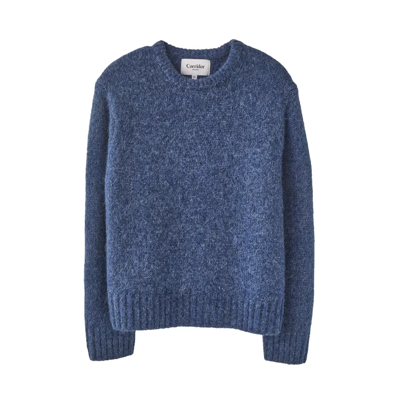 Alpaca Crewneck - Indigo sold by Stomping Ground