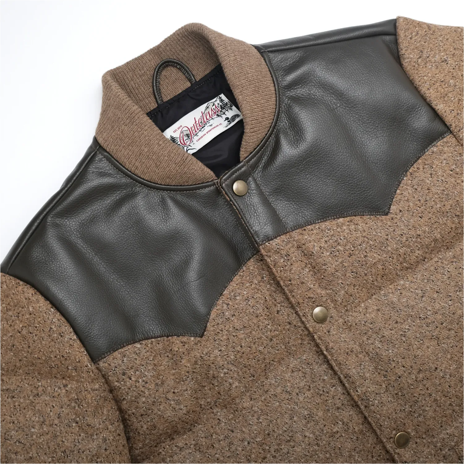 Marl Wool Down Jacket - Brown sold by Stomping Ground product image thumbnail 2