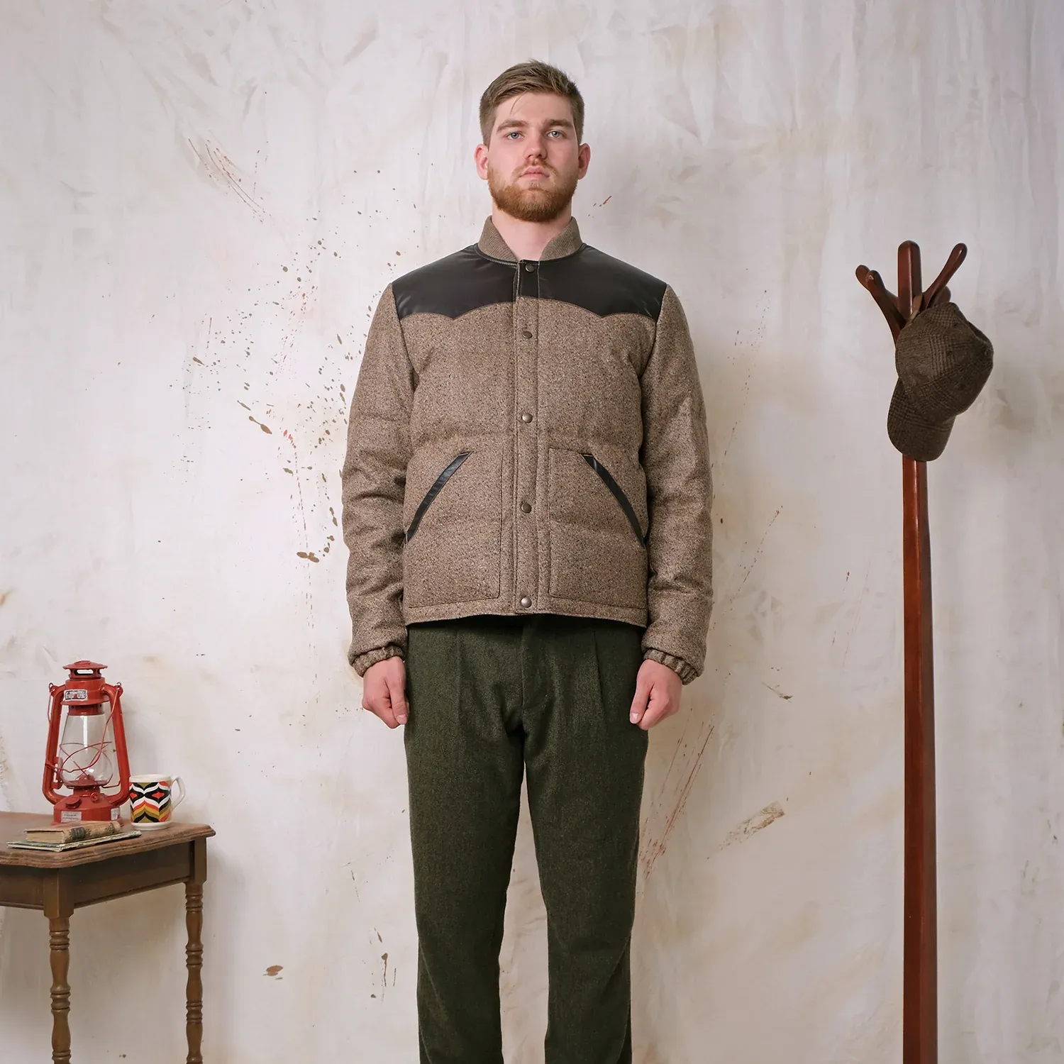 Marl Wool Down Jacket - Brown sold by Stomping Ground product image thumbnail 3