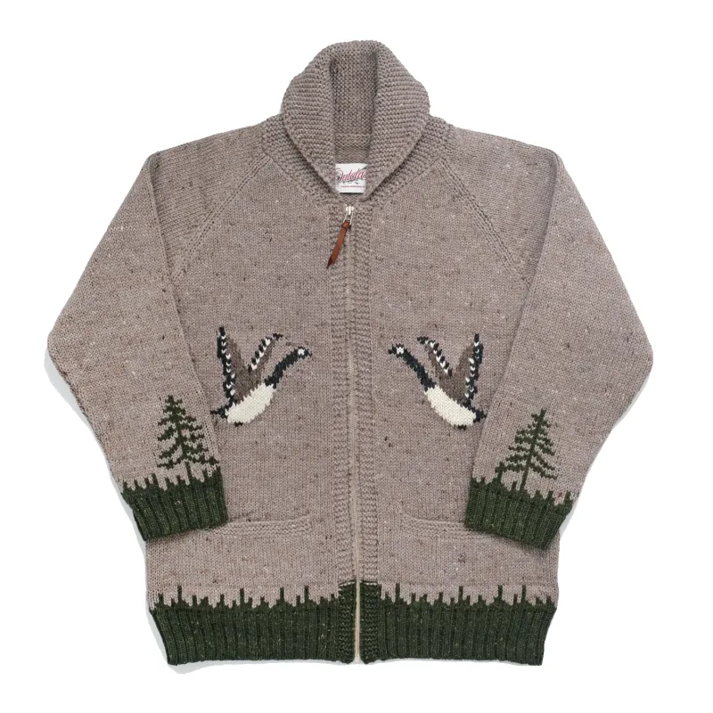 Goose Motif Zip Cardigan sold by Stomping Ground