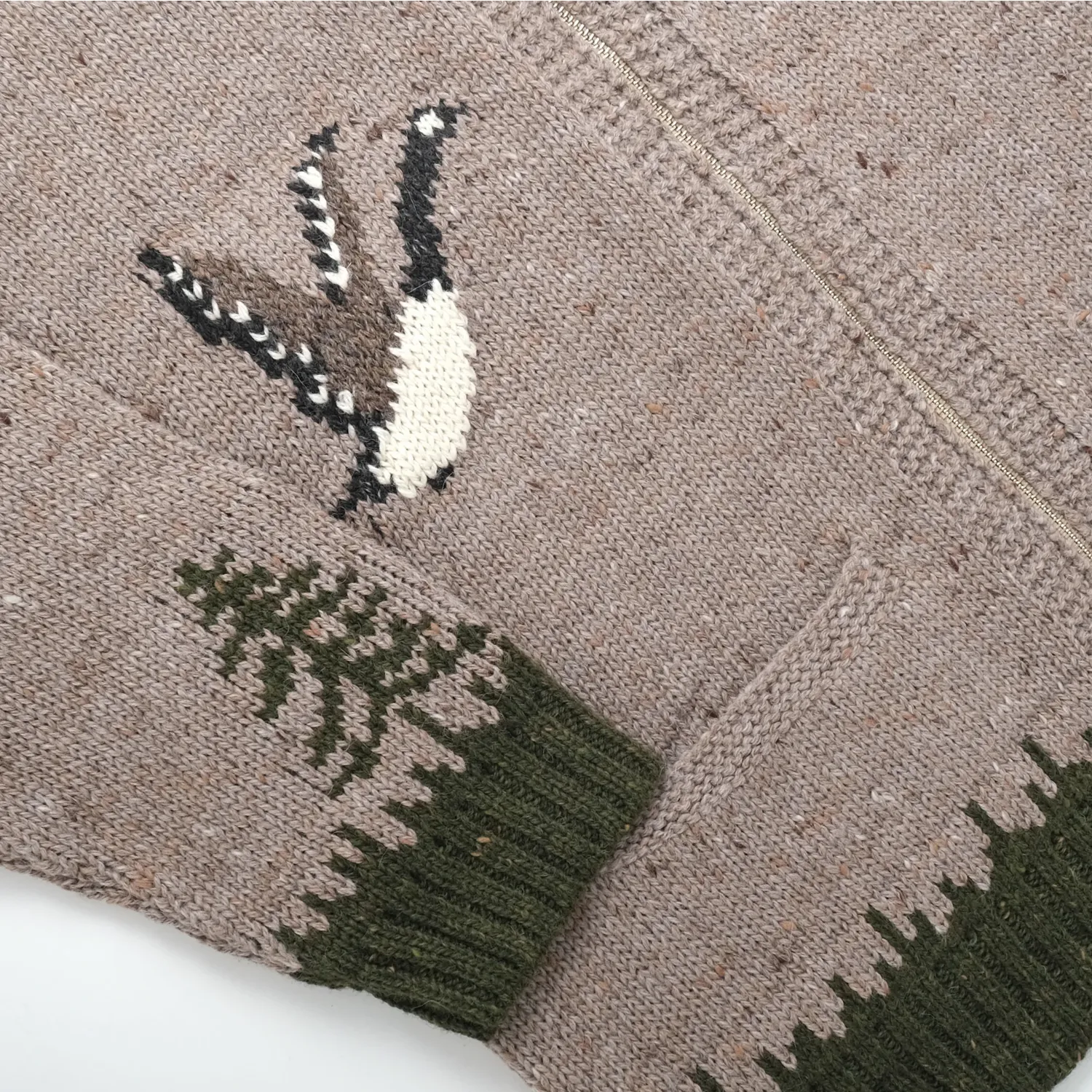 Goose Motif Zip Cardigan sold by Stomping Ground product image thumbnail 2