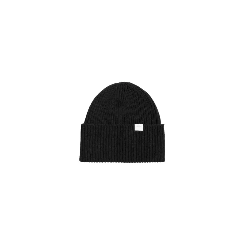 STANDARD MERINO LAMBS BEANIE - Black sold by Stomping Ground