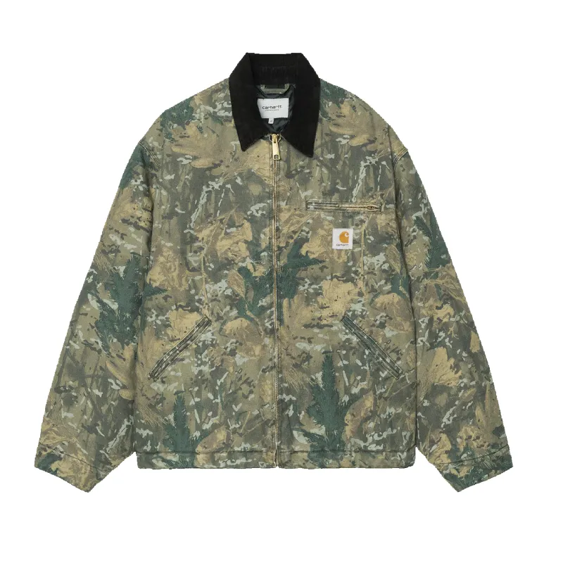 OG Detroit Jacket (Winter) -  Green / Black Camo Combi (Stone Washed) sold by Stomping Ground