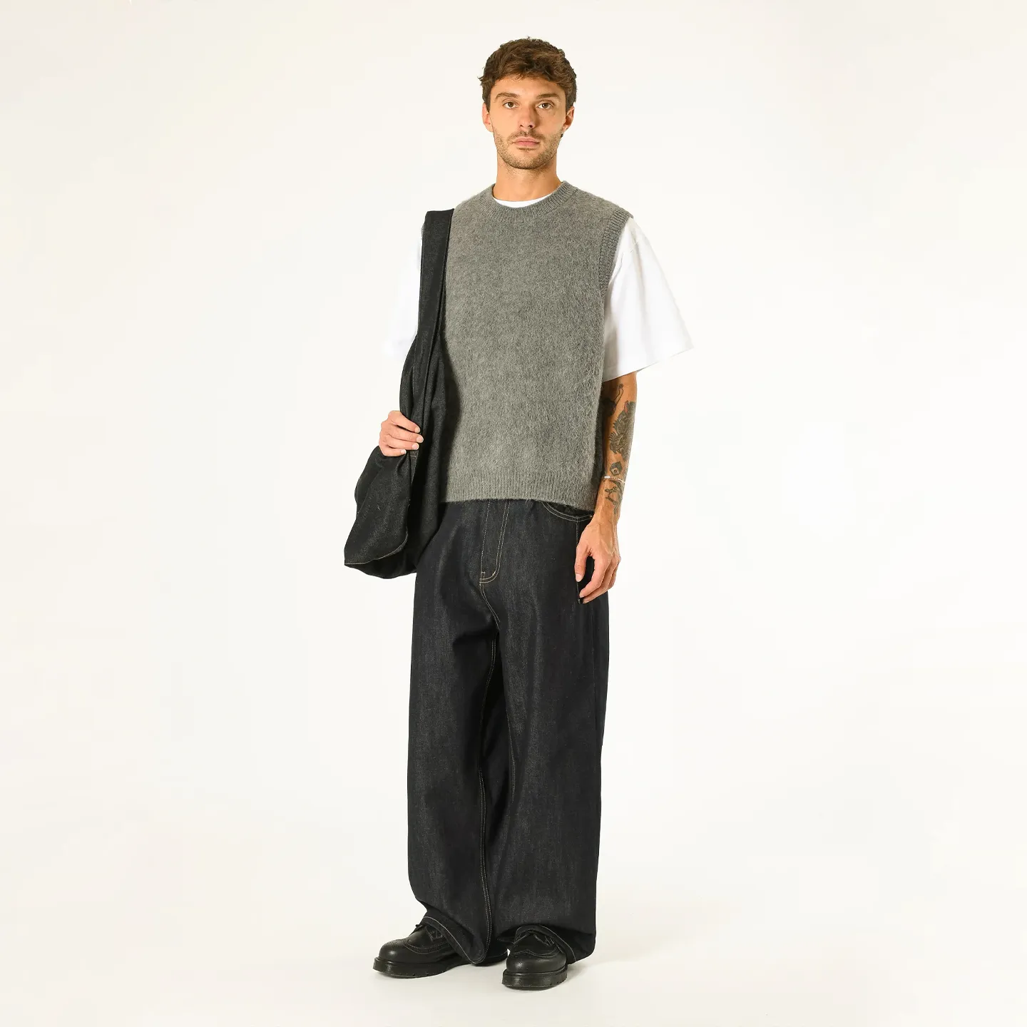 Alpaca Knit Vest - Grey sold by Stomping Ground product image thumbnail 3