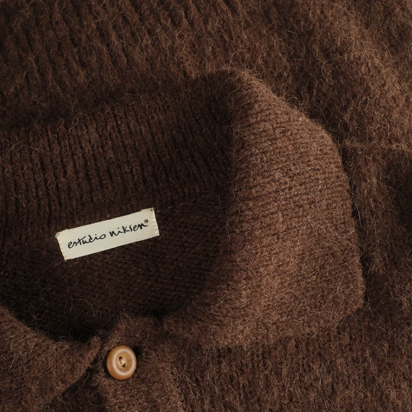 Alpaca Polo Sweater - Brown sold by Stomping Ground product image thumbnail 2