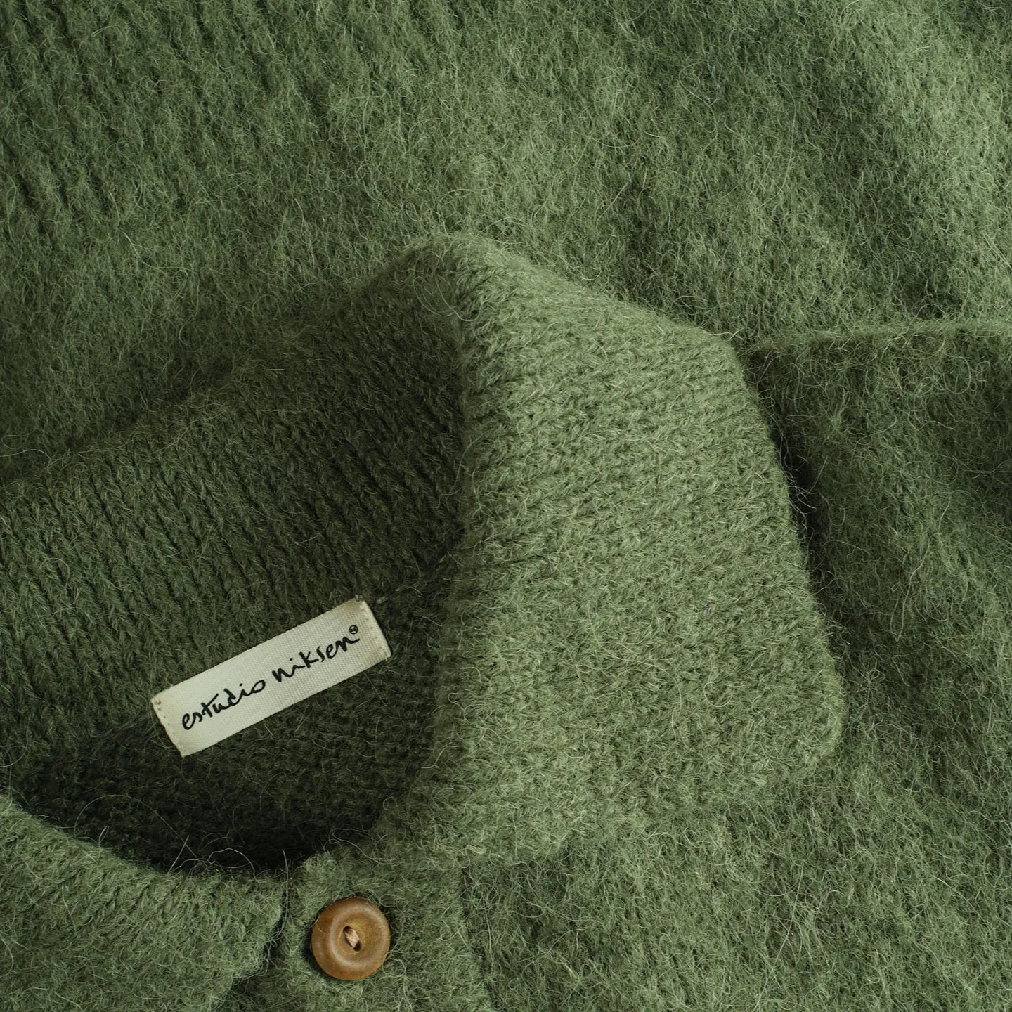 Alpaca Polo Sweater - Green sold by Stomping Ground product image thumbnail 2