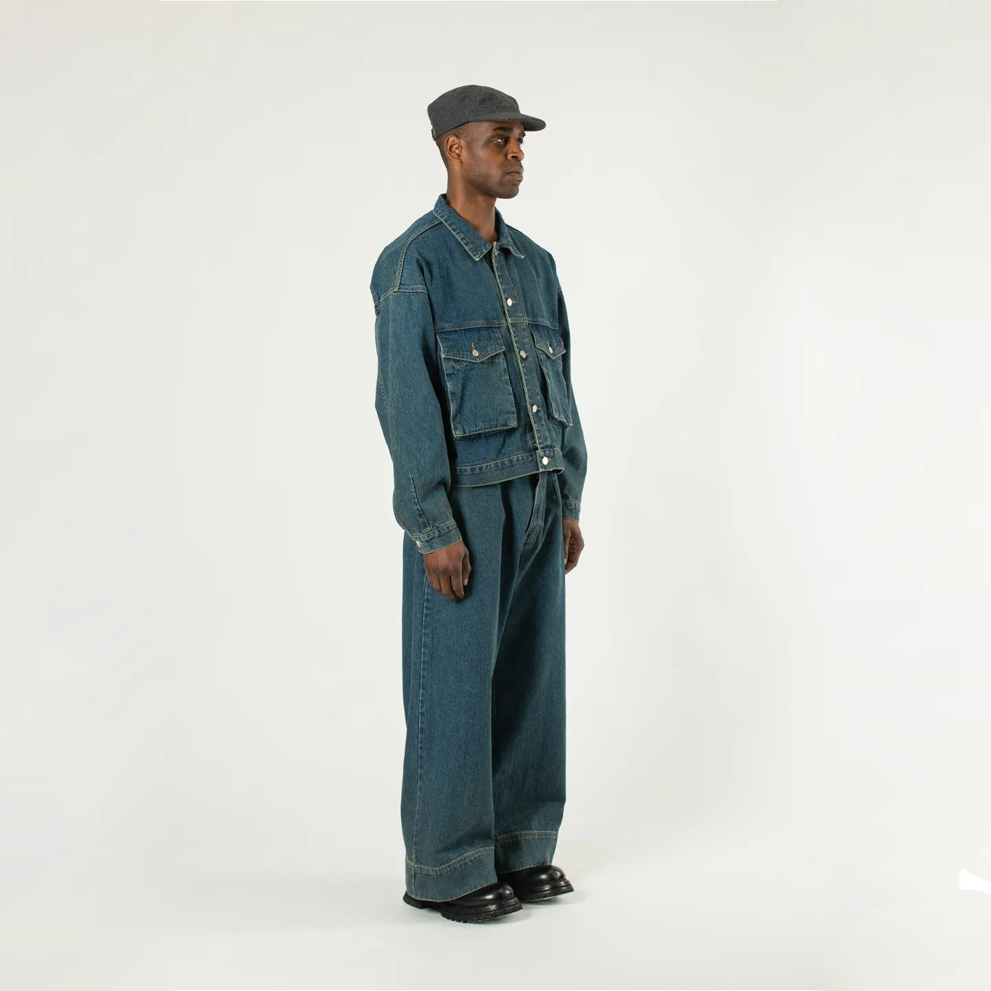 Boxy Denim Trucker - Blue sold by Stomping Ground product image thumbnail 3