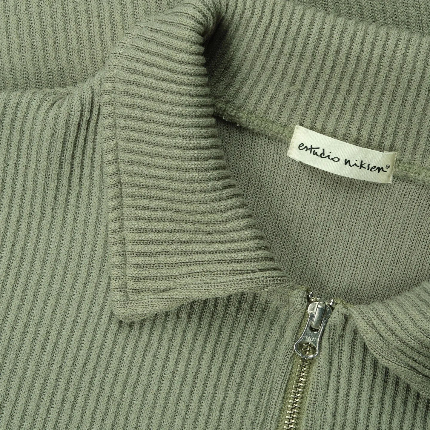 Double Zip Up Pocket Sweater - Sage sold by Stomping Ground product image thumbnail 2