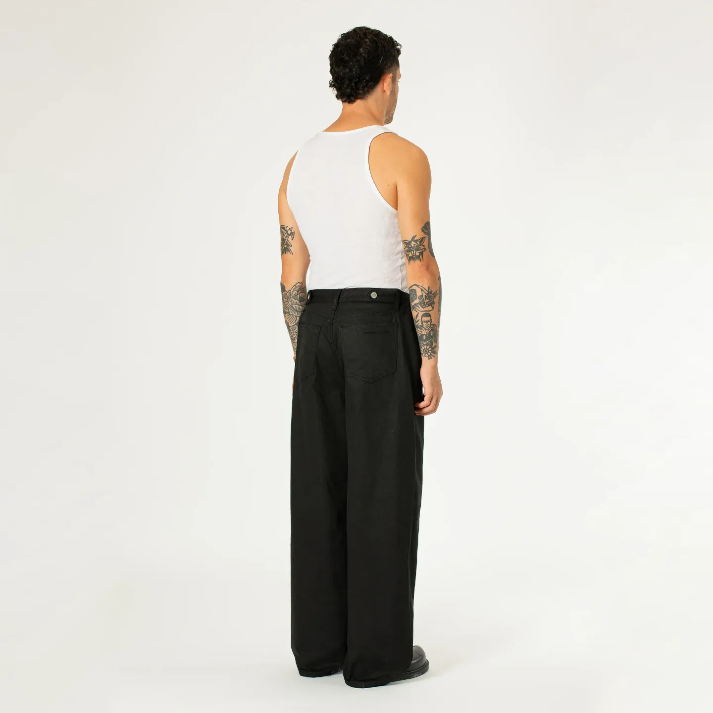 Side-button Denim Jeans - Black Denim sold by Stomping Ground product image thumbnail 3