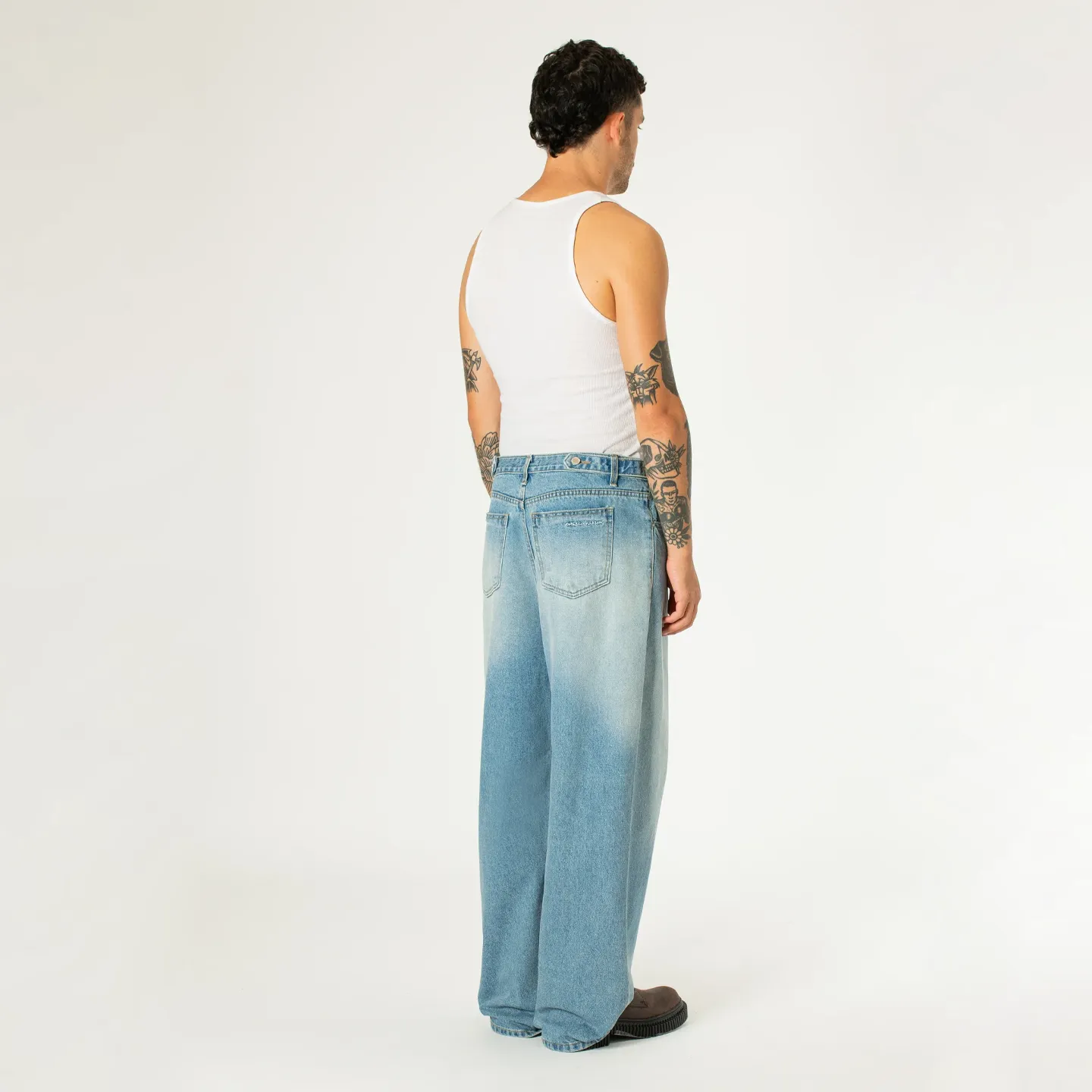 Side-button Denim Jeans - Blue sold by Stomping Ground product image thumbnail 3