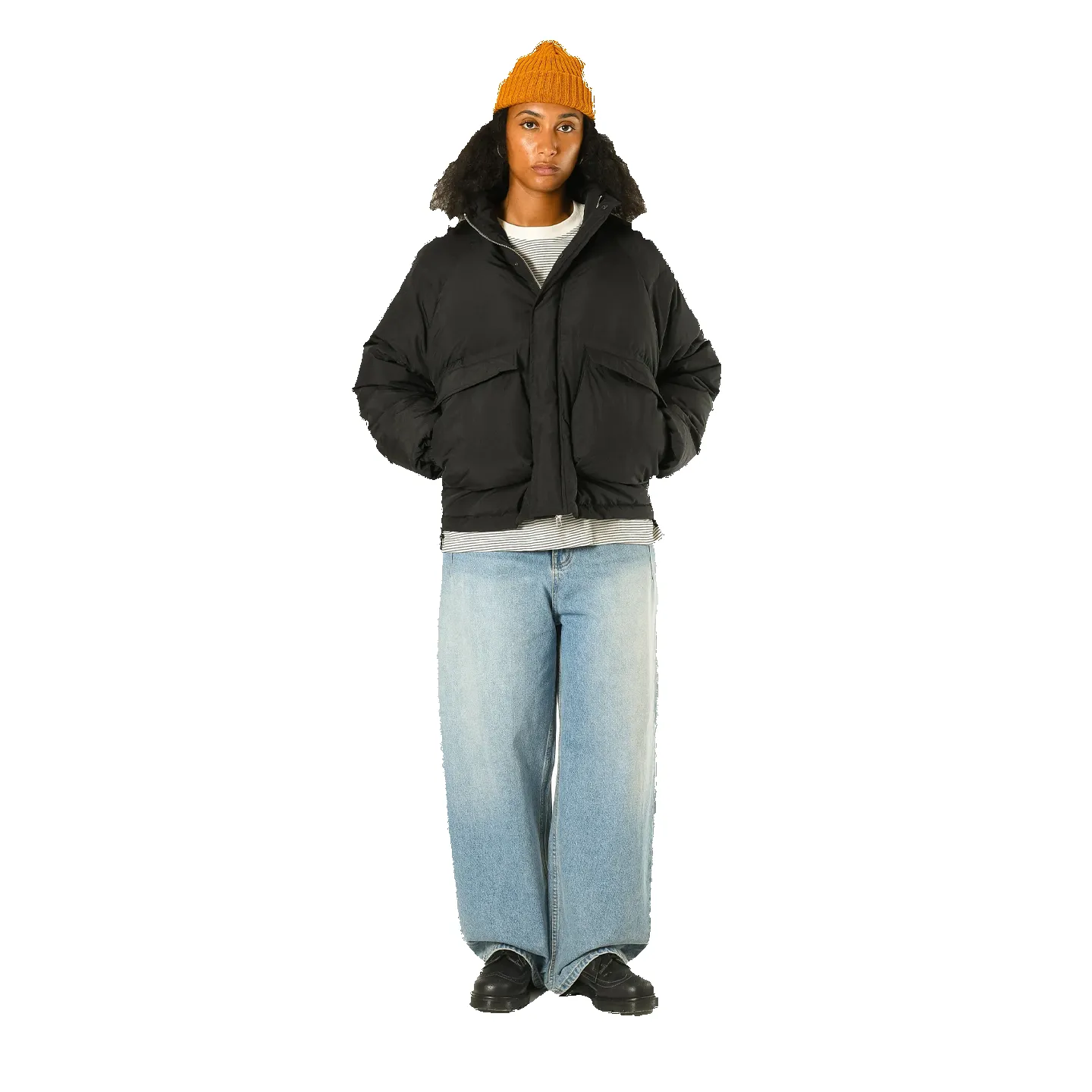 Side-button Denim Jeans - Blue sold by Stomping Ground