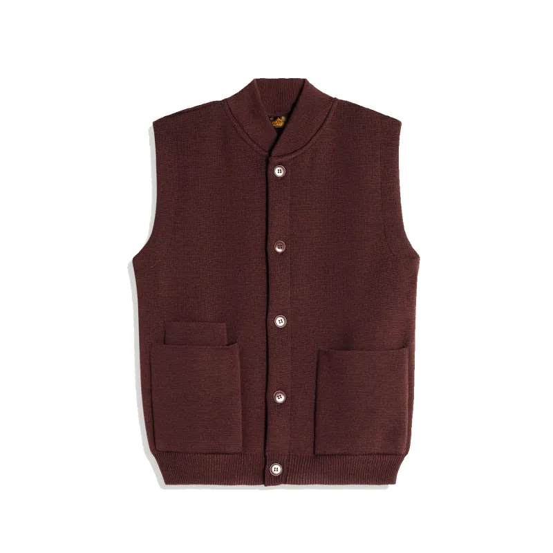 Gali Sleeveless Cardigan - Moka sold by Stomping Ground