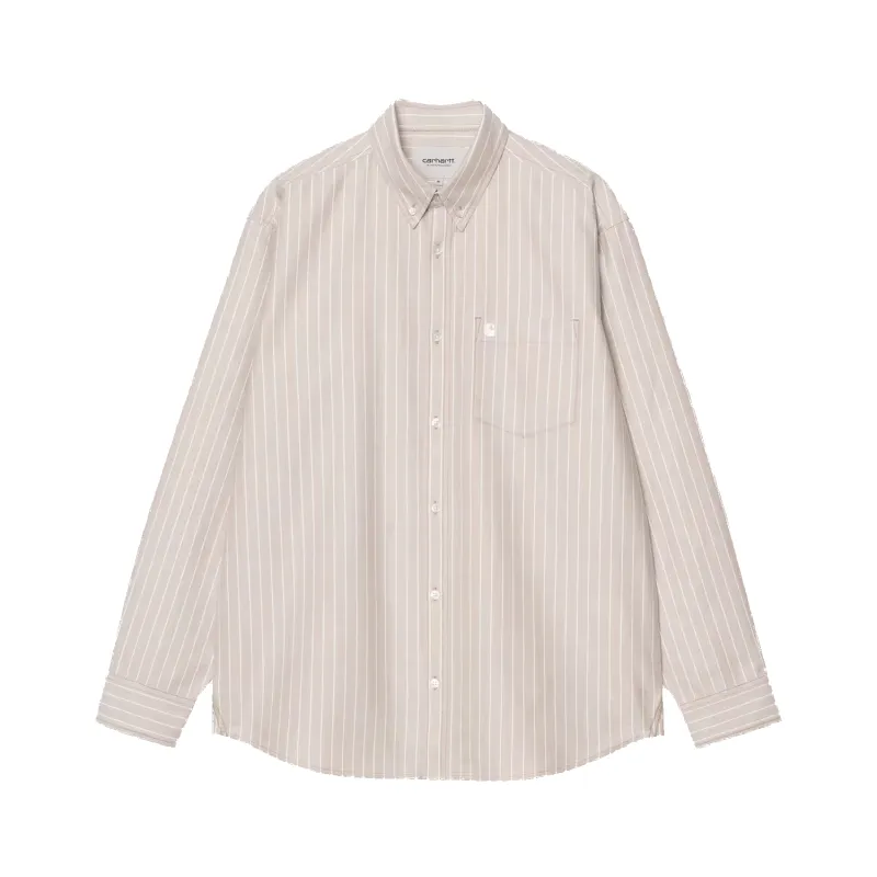 L/S Cassel Shirt - Peanut/White sold by Stomping Ground