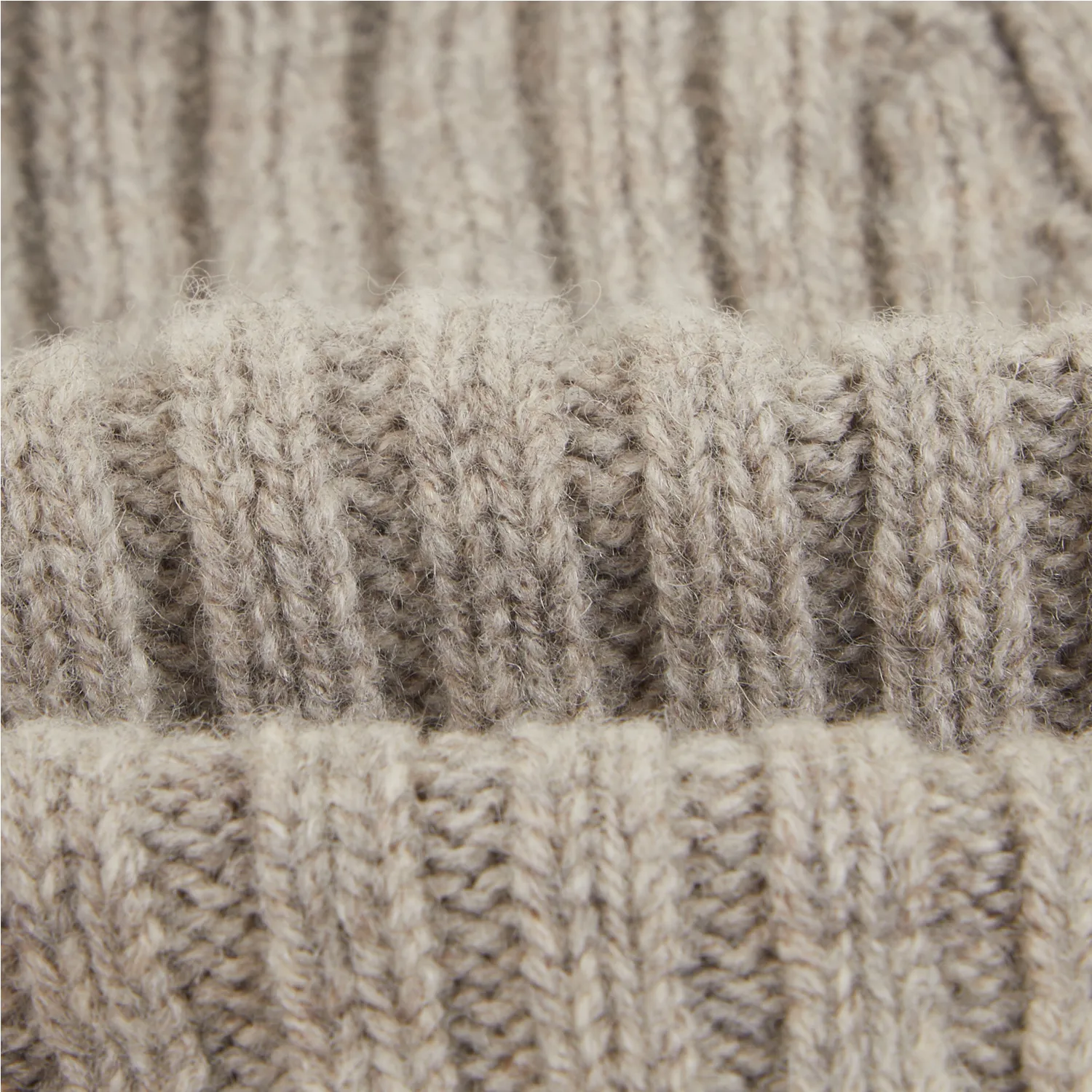 Lambswool Ribbed Knit Beanie - Natural sold by Stomping Ground product image thumbnail 2