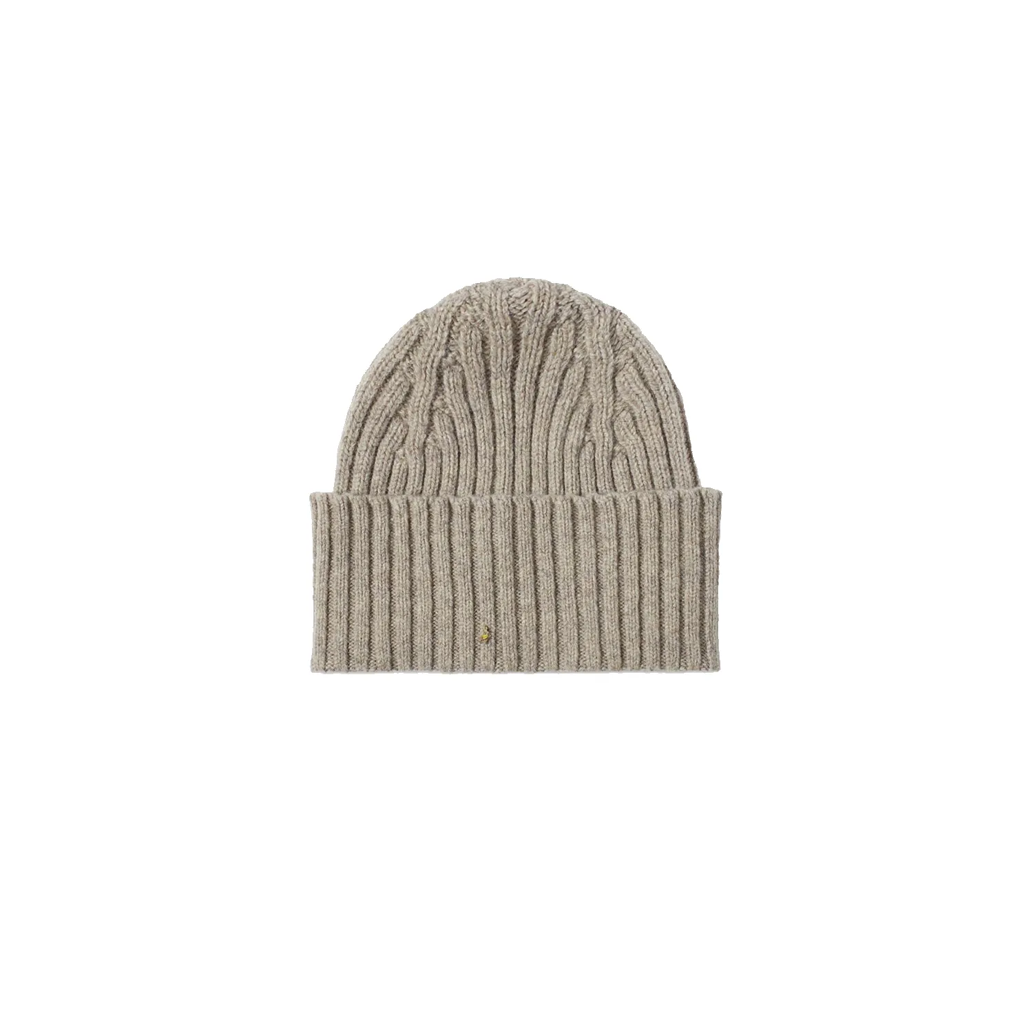 Lambswool Ribbed Knit Beanie - Natural sold by Stomping Ground