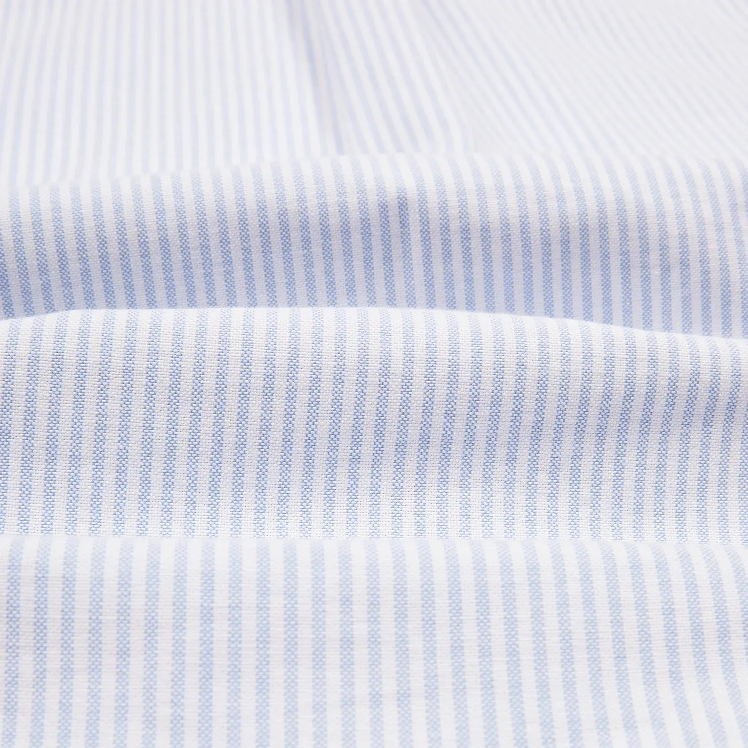 Ticking Stripe Button Down Oxford Shirt - Light Blue sold by Stomping Ground product image thumbnail 3