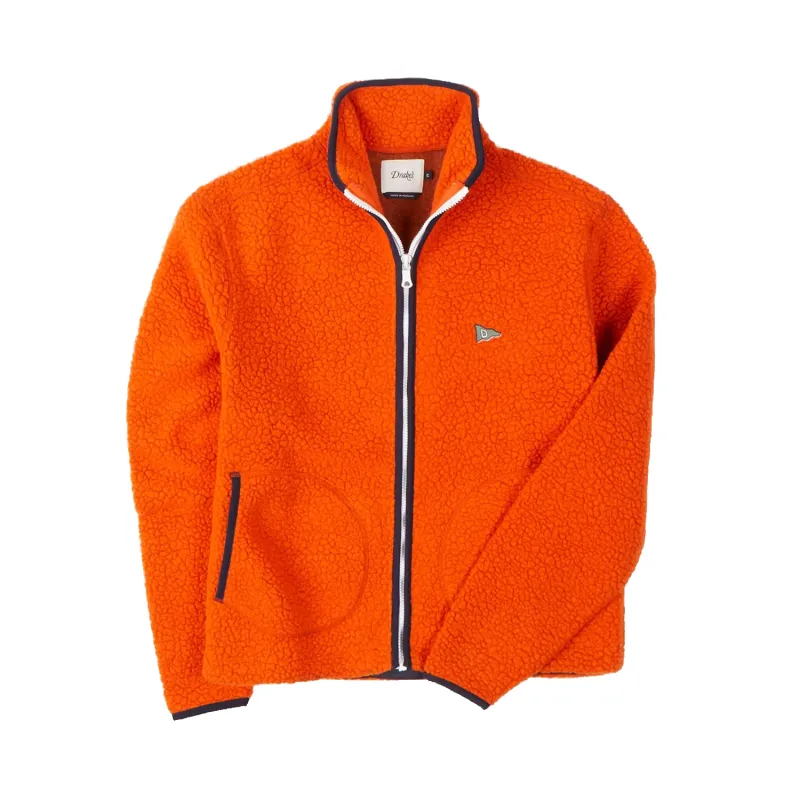 Boucle Wool Zip Jacket - Orange sold by Stomping Ground