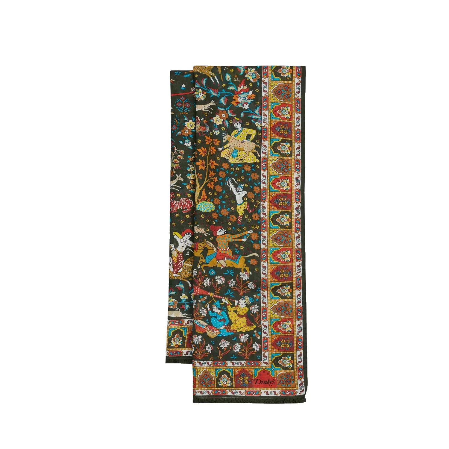 Mogul Garden Printed Scarf - Dark Green sold by Stomping Ground product image thumbnail 2