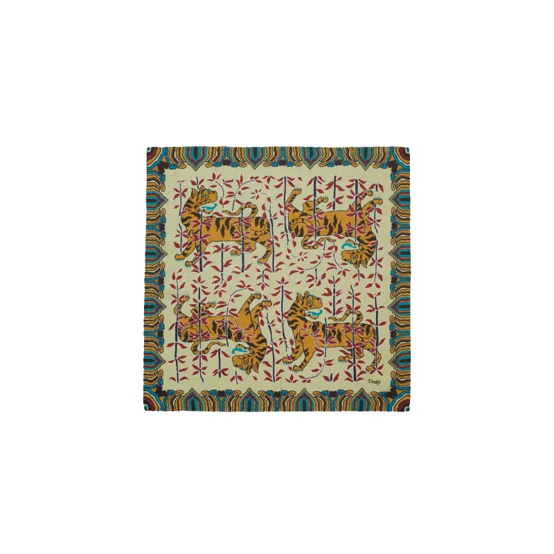 Tiger Bandana - Soft Yellow sold by Stomping Ground