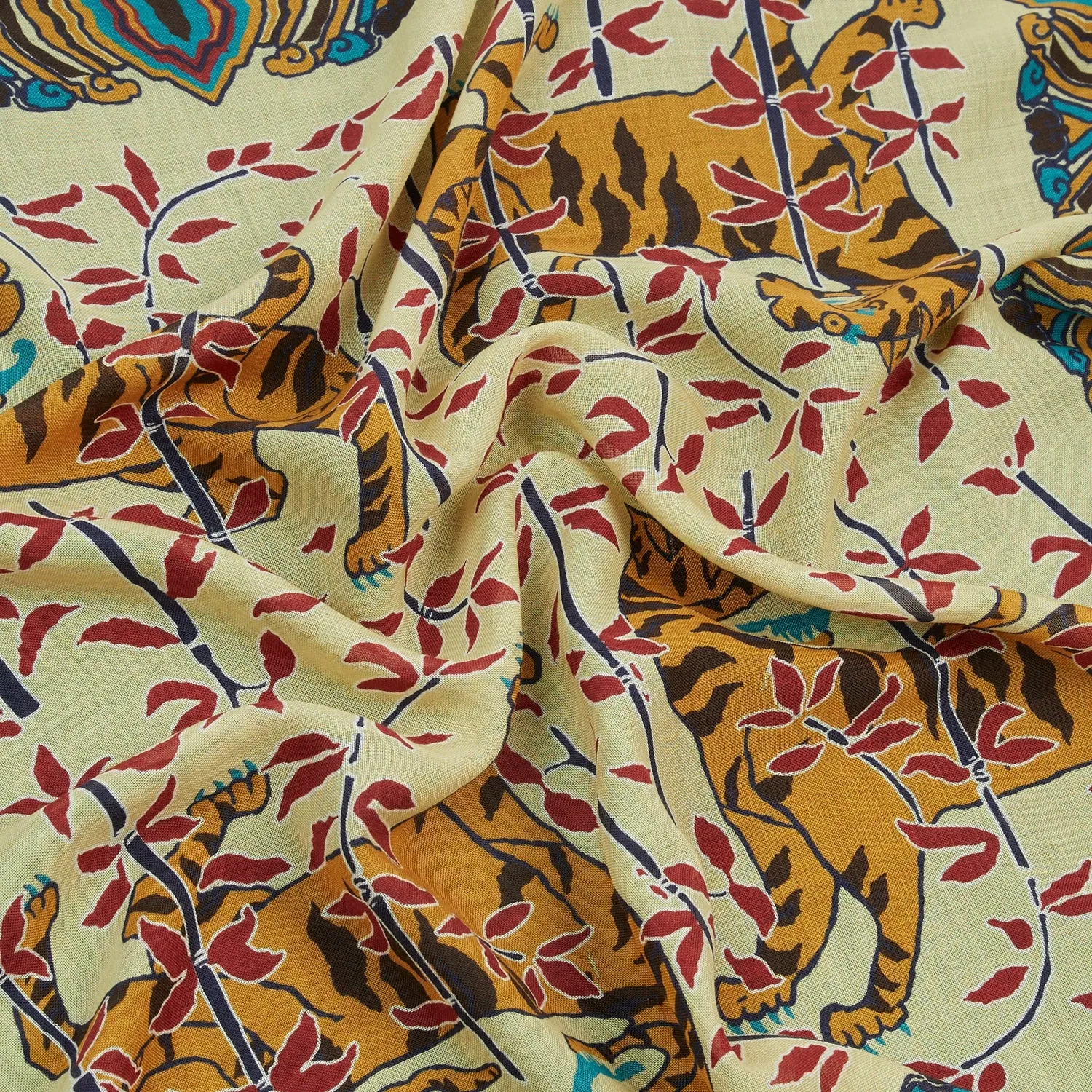 Tiger Bandana - Soft Yellow sold by Stomping Ground product image thumbnail 2