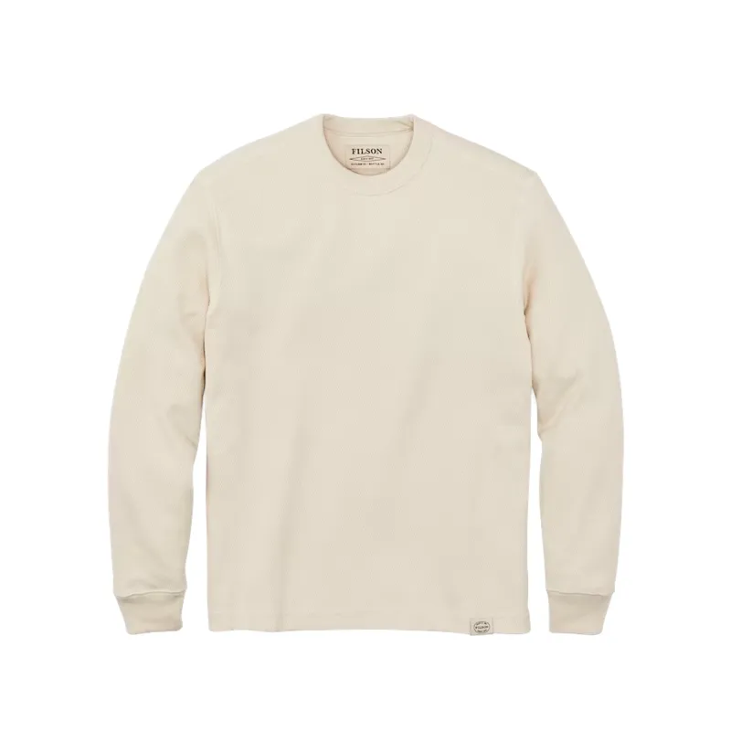 Waffle Knit Thermal Crew - Sand sold by Stomping Ground