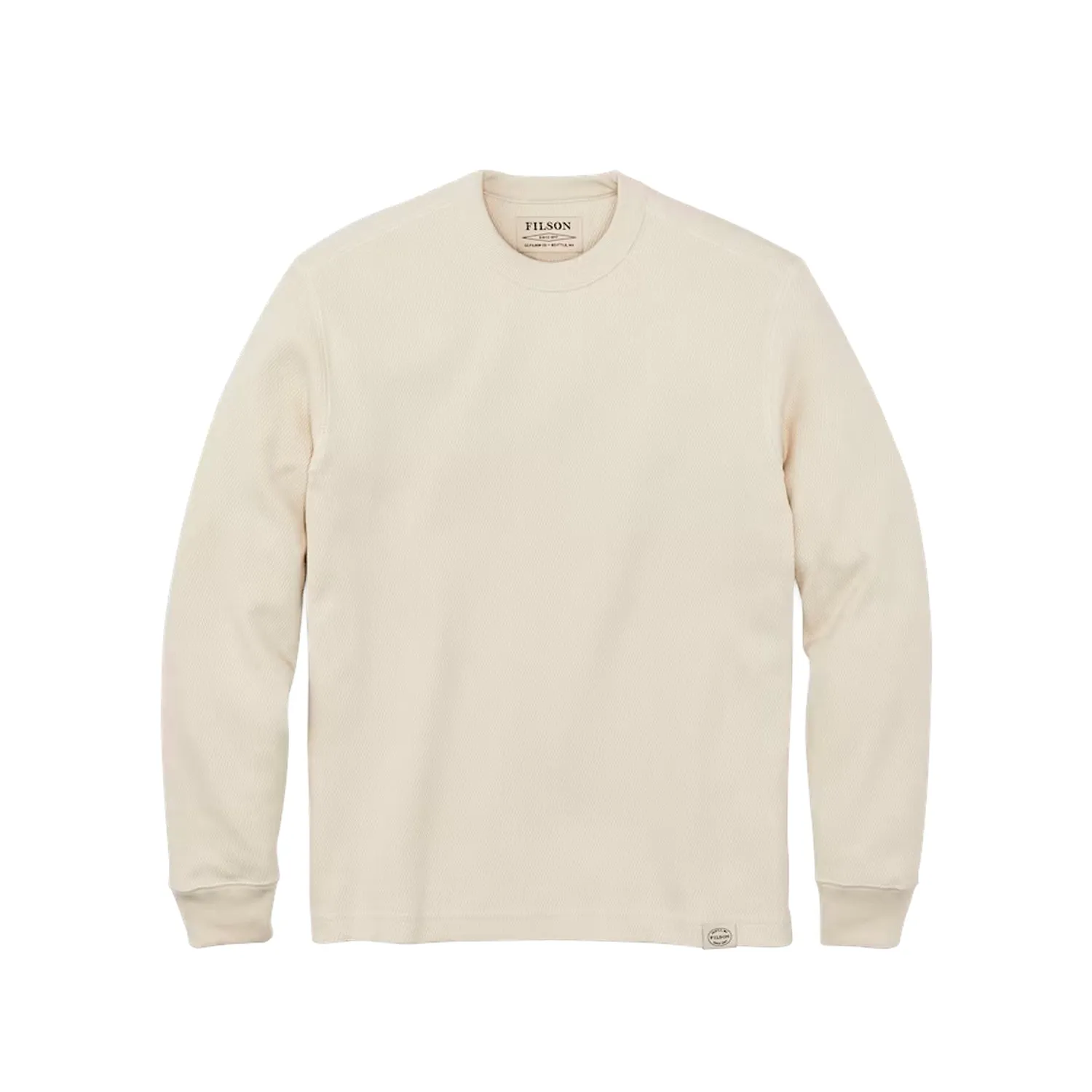 Waffle Knit Thermal Crew - Sand sold by Stomping Ground