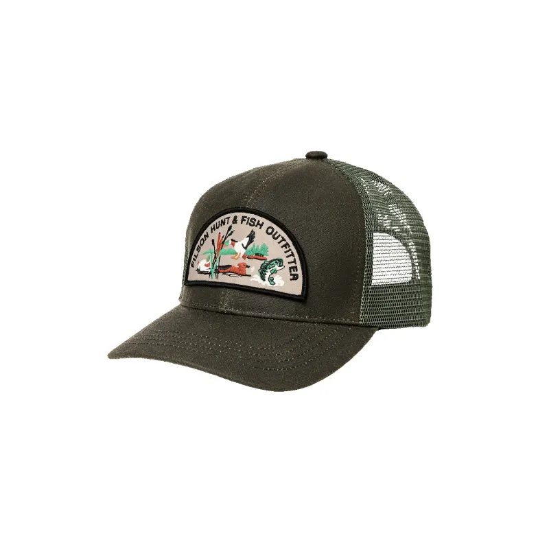 Hunt Fish Mesh Logger Cap - Otter Green sold by Stomping Ground