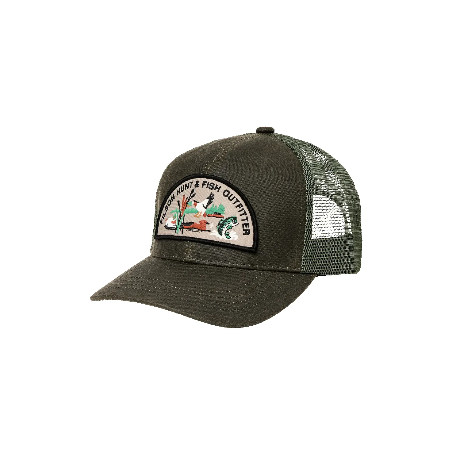 Hunt Fish Mesh Logger Cap - Otter Green sold by Stomping Ground