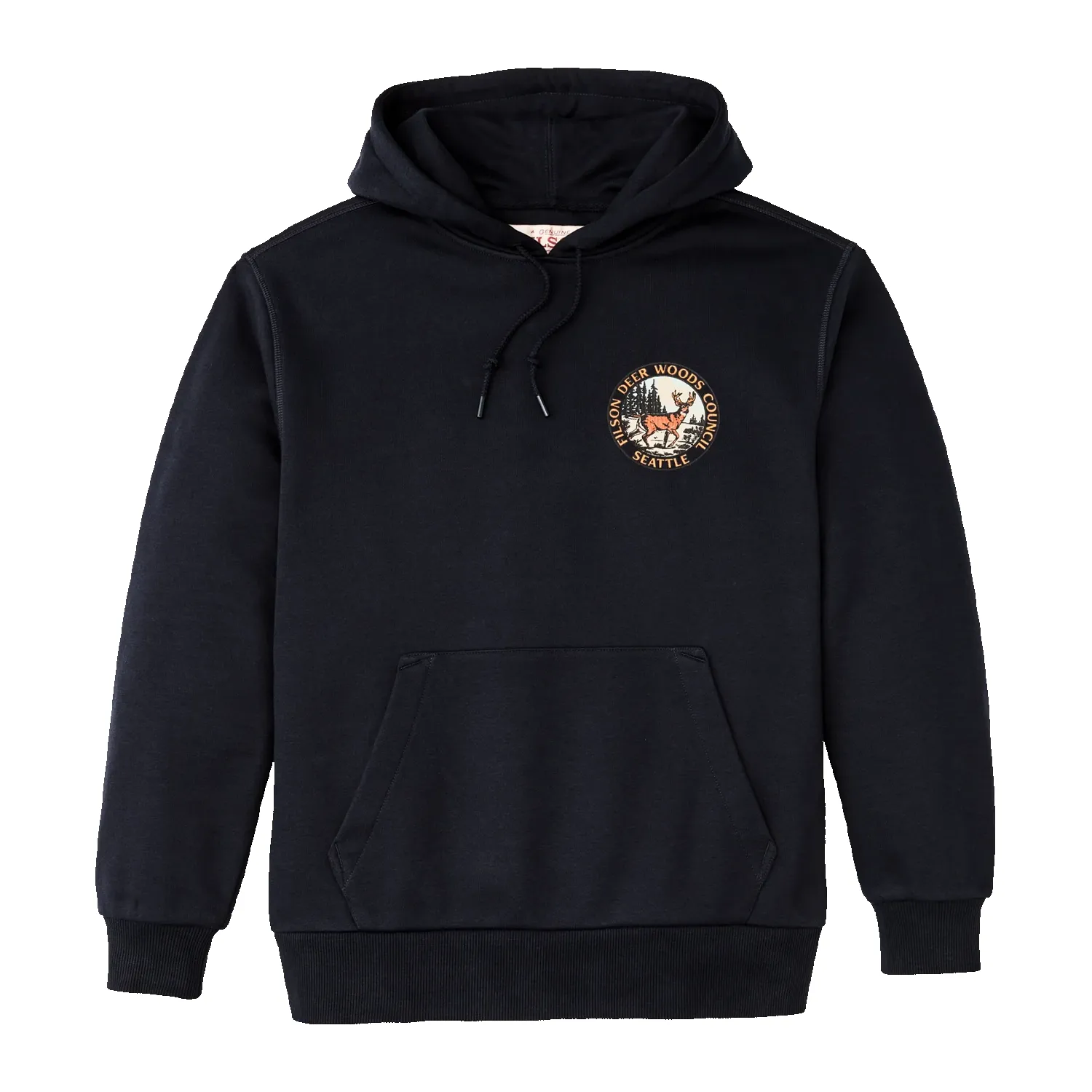 Buck Graphic Hoodie - Navy sold by Stomping Ground