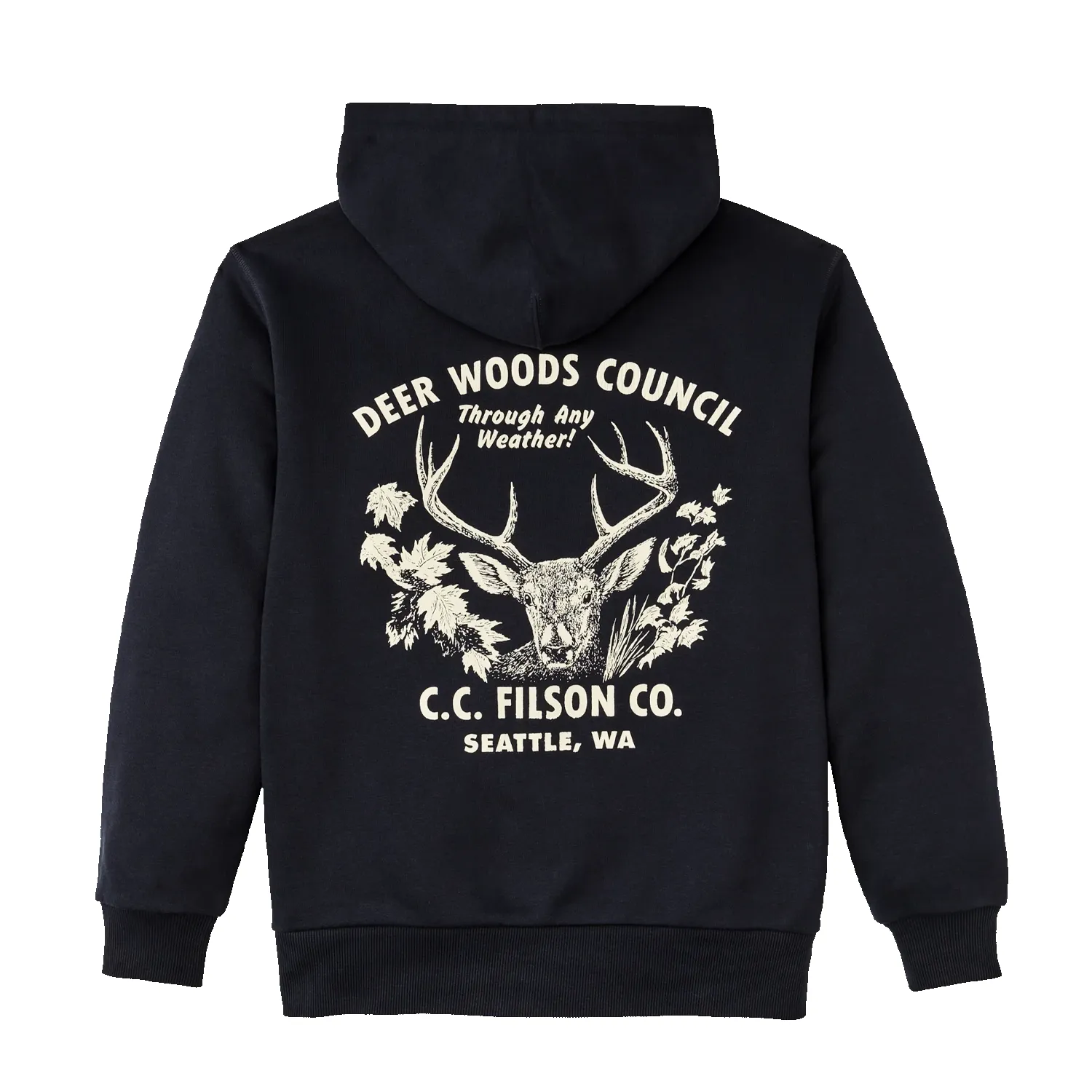 Buck Graphic Hoodie - Navy sold by Stomping Ground product image thumbnail 2