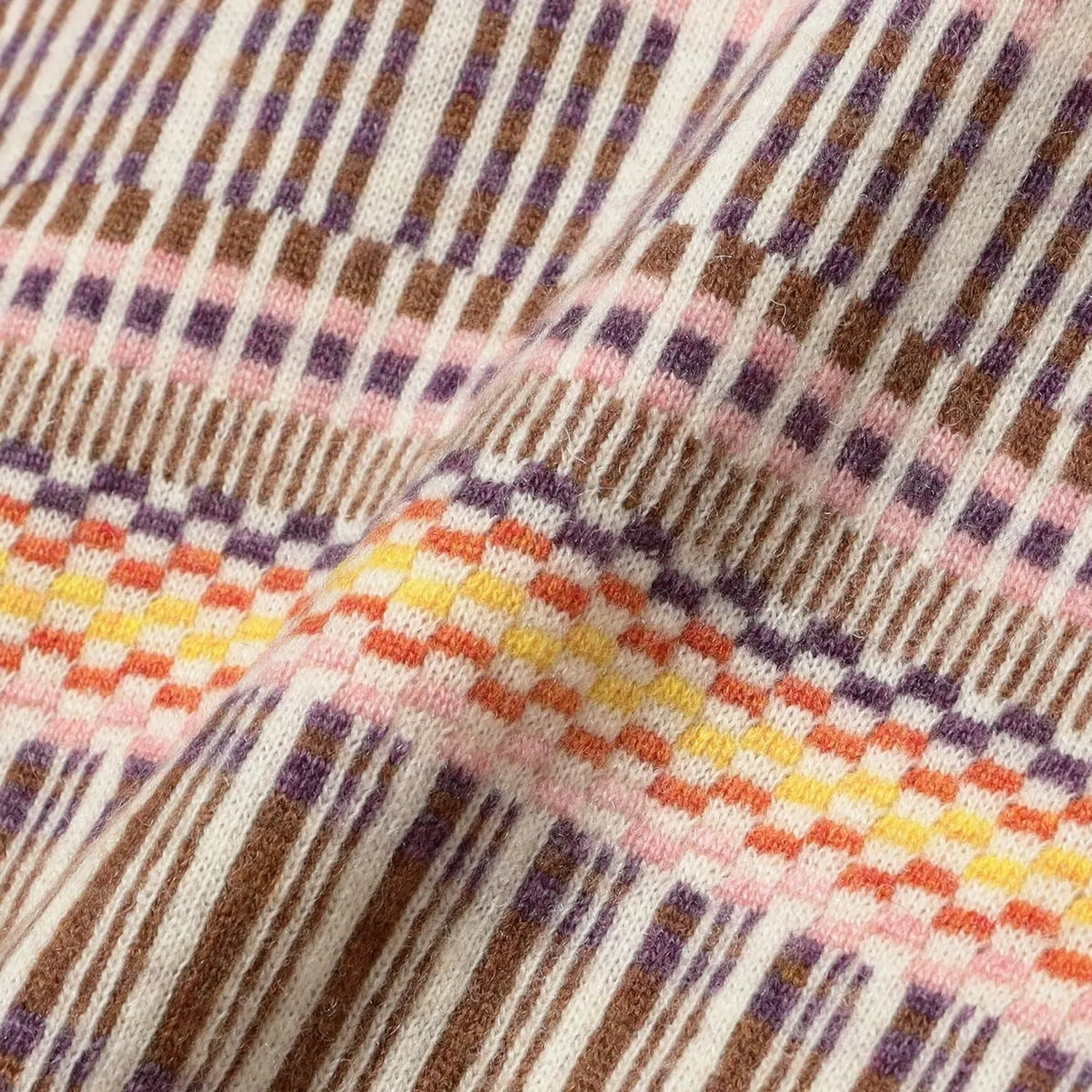 Half Zip Knit Polo Jacquard - Off White sold by Stomping Ground product image thumbnail 3