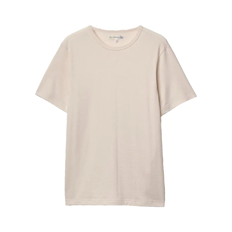 1950s Loopwheeled Lightweight T-Shirt - Nature sold by Stomping Ground