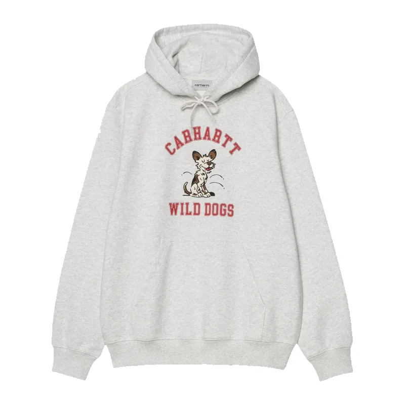 Hooded Wild Dog Sweat - Ash Heather sold by Stomping Ground