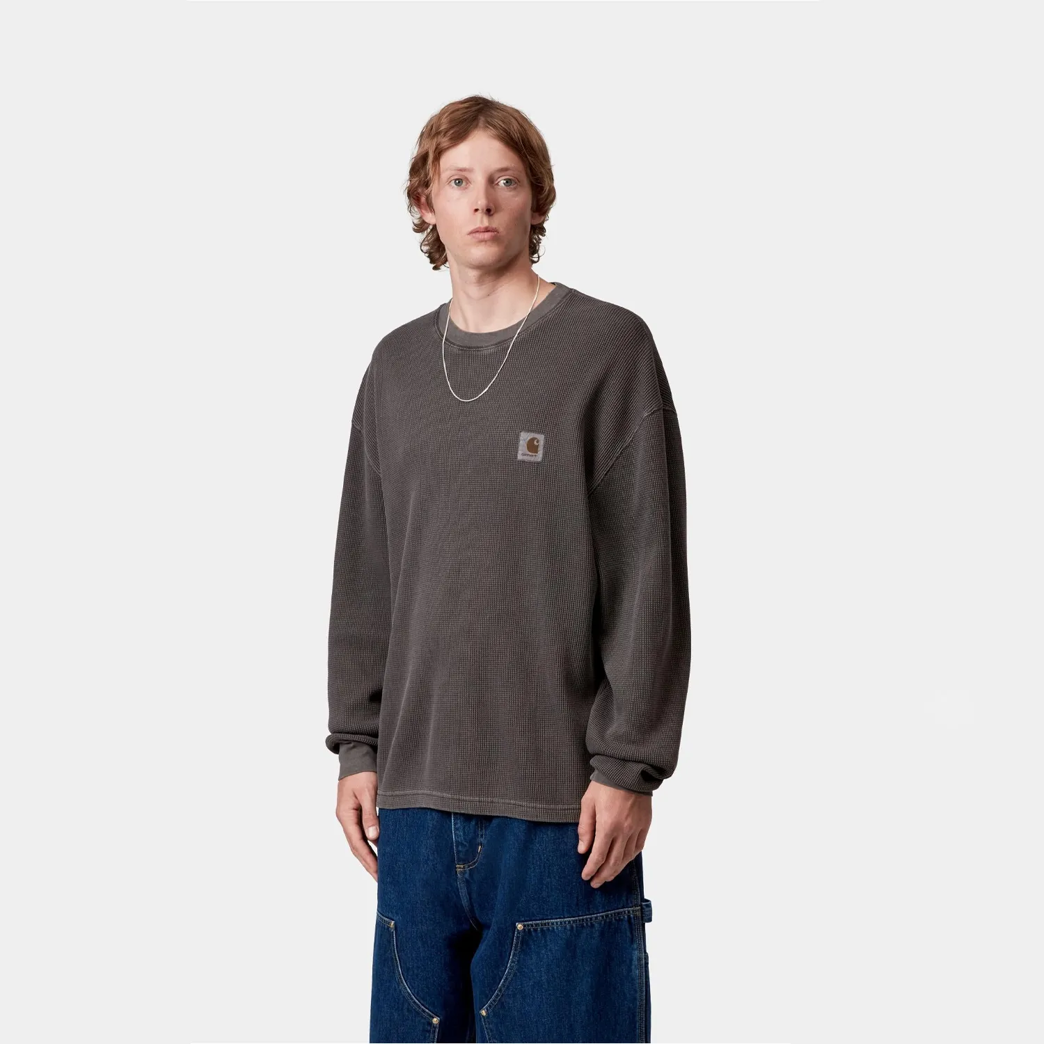 L/S Vista Waffle T-Shirt - Black Garment Dyed sold by Stomping Ground product image thumbnail 3