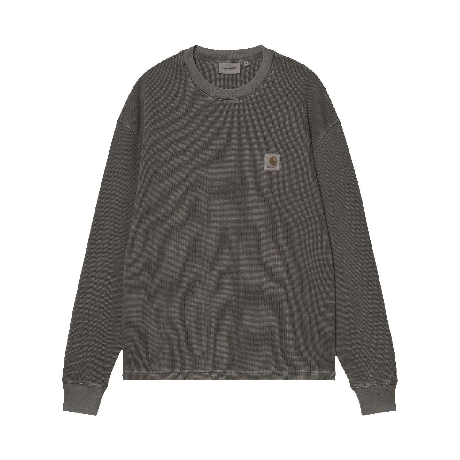 L/S Vista Waffle T-Shirt - Black Garment Dyed sold by Stomping Ground
