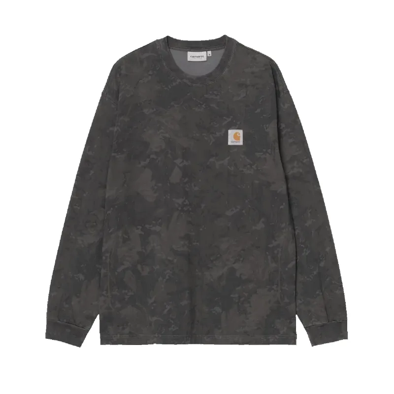 L/S Camo Combi T-Shirt - Green/Graphite sold by Stomping Ground