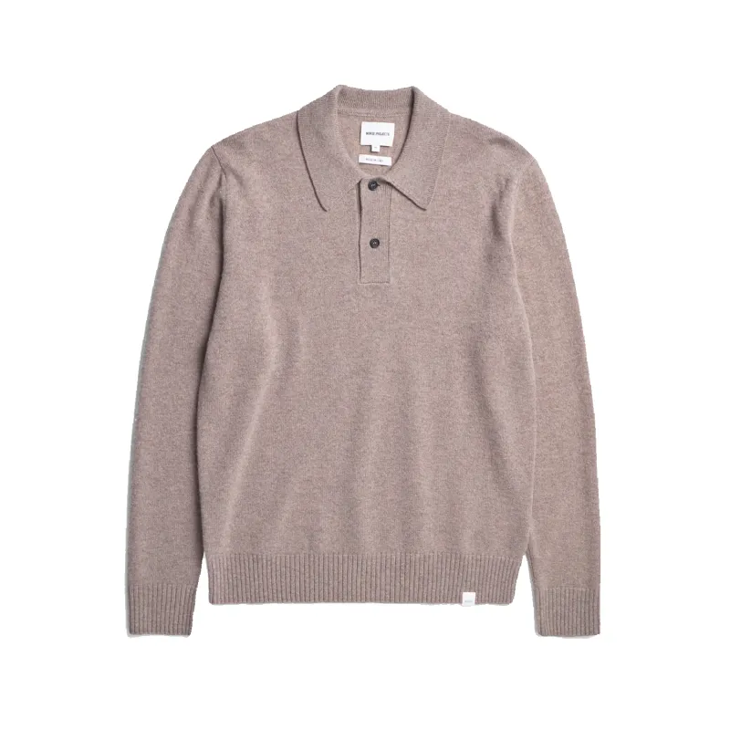 Standard Merino Lambswool Polo - Clay sold by Stomping Ground