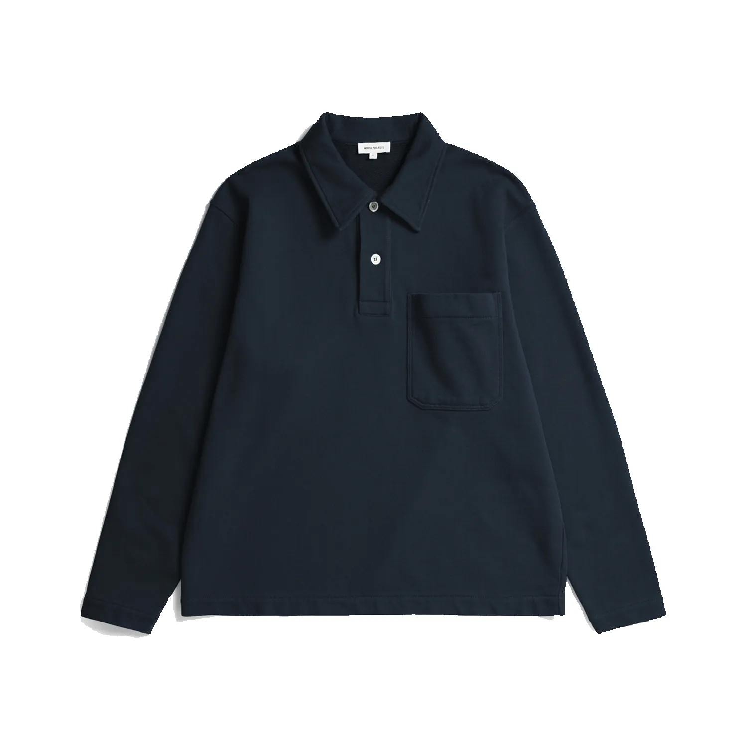 Fraser Relaxed Loopback Polo - Dark Navy sold by Stomping Ground