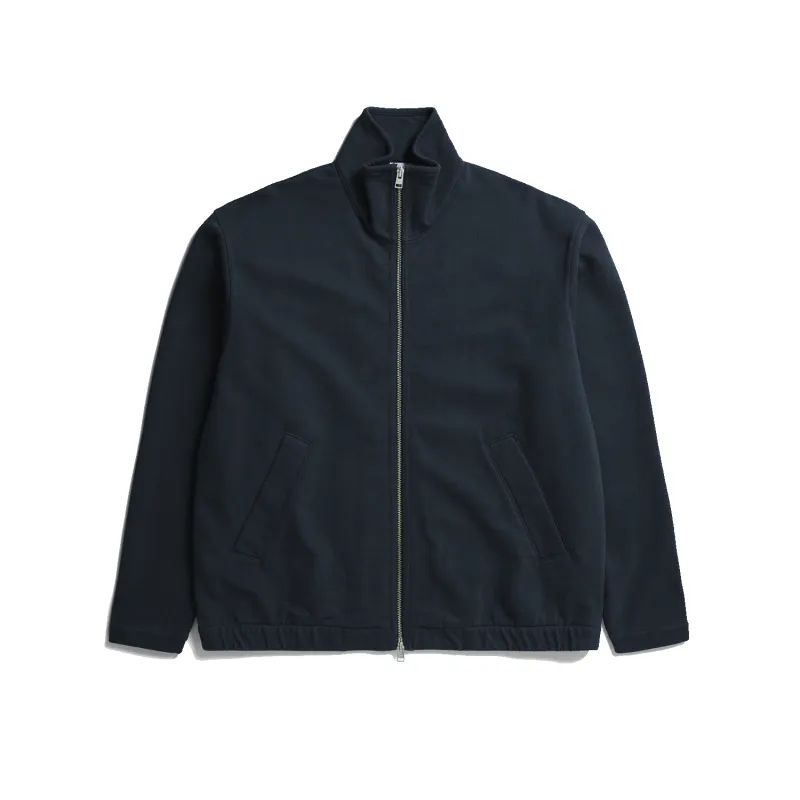 Bjorn Loopback Track Jacket - Navy sold by Stomping Ground