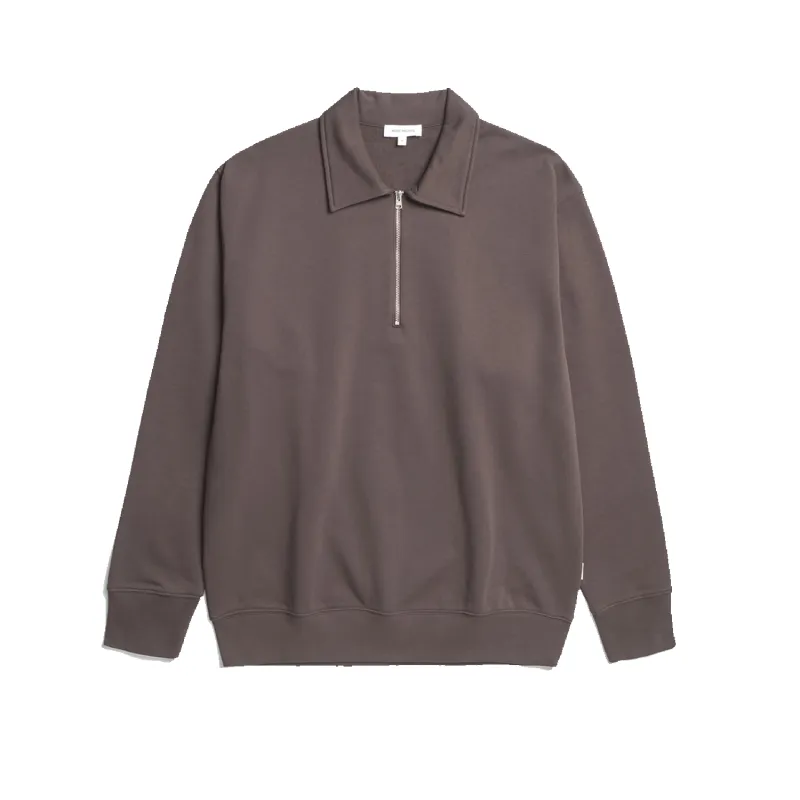 Standard Half Zip Sweatshirt - Seal Brown sold by Stomping Ground