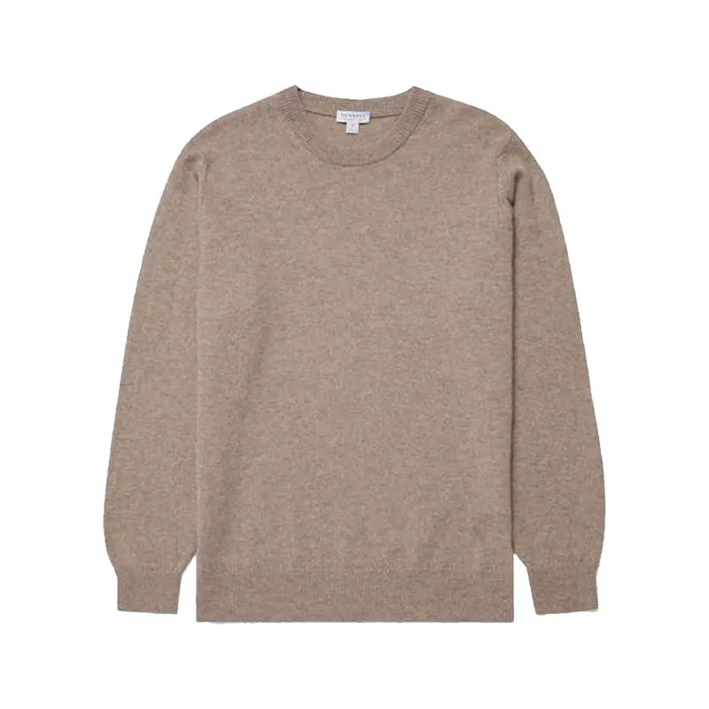 Cashmere Crewneck - Natural Brown sold by Stomping Ground