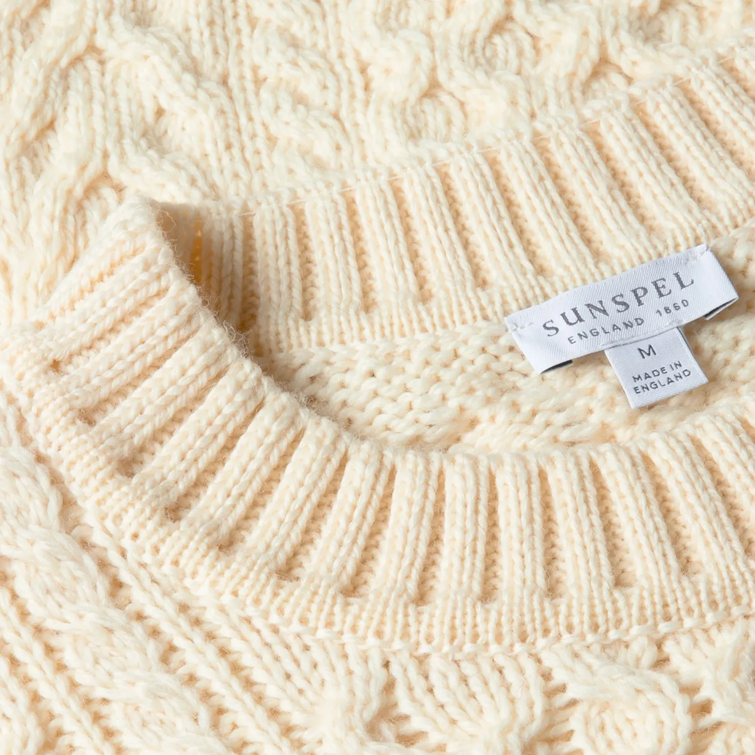 Cable Knit Jumper - Ecru sold by Stomping Ground product image thumbnail 2