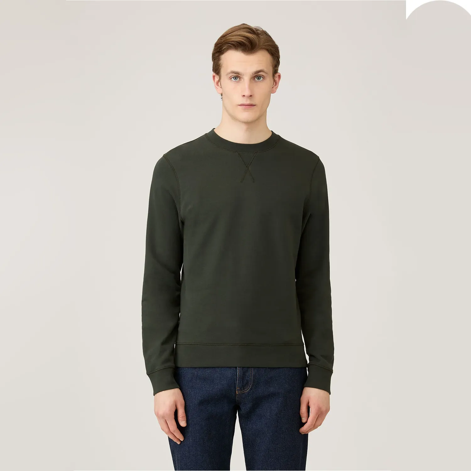Loopback Sweatshirt - Dark Green sold by Stomping Ground product image thumbnail 3