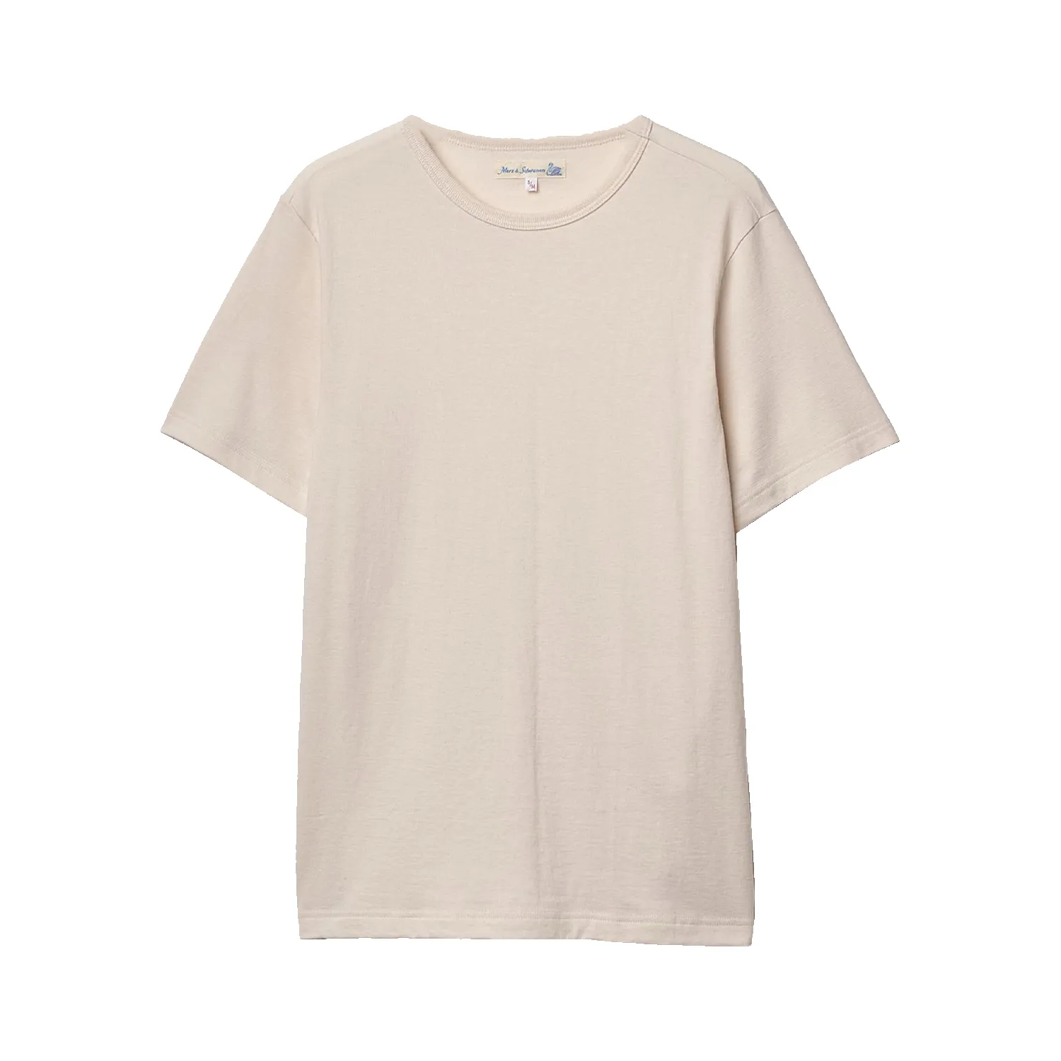 1950s Loopwheeled Lightweight T-Shirt - Nature sold by Stomping Ground