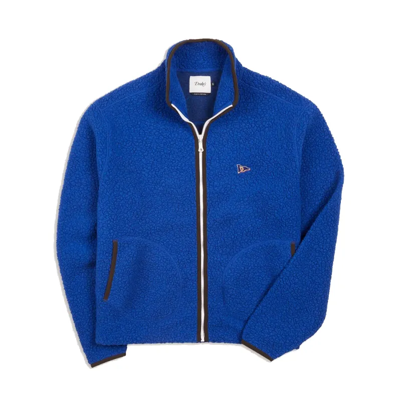 Boucle Wool Zip Jacket - Blue sold by Stomping Ground