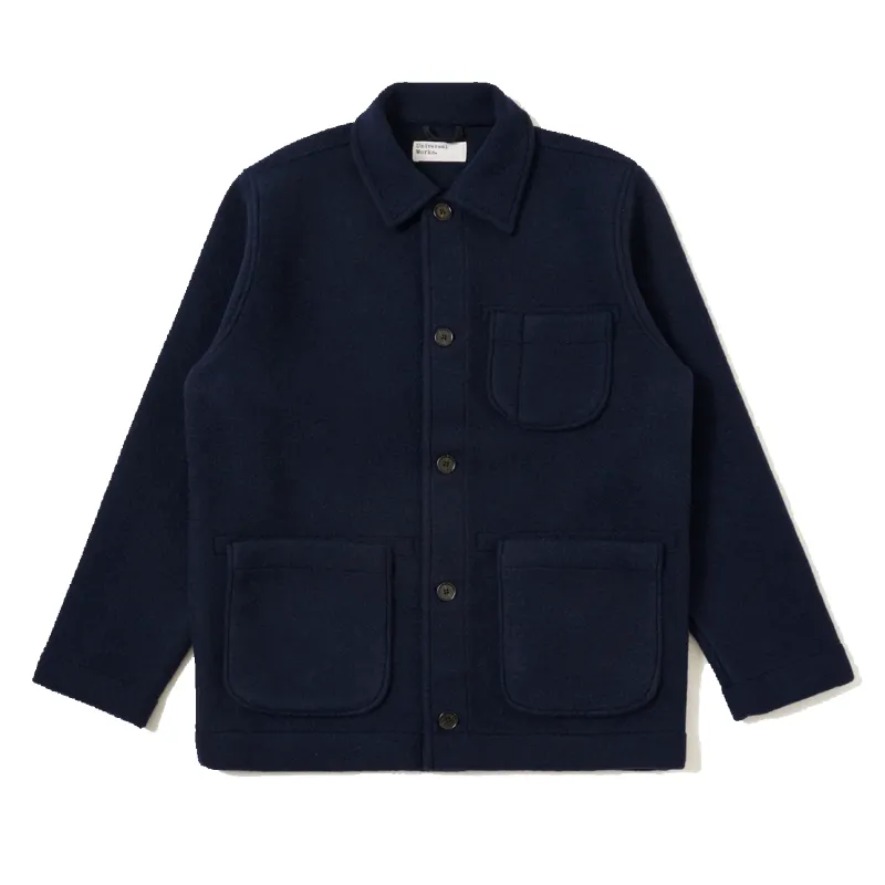 Field Jacket II - Techno Melton Plain Navy sold by Stomping Ground