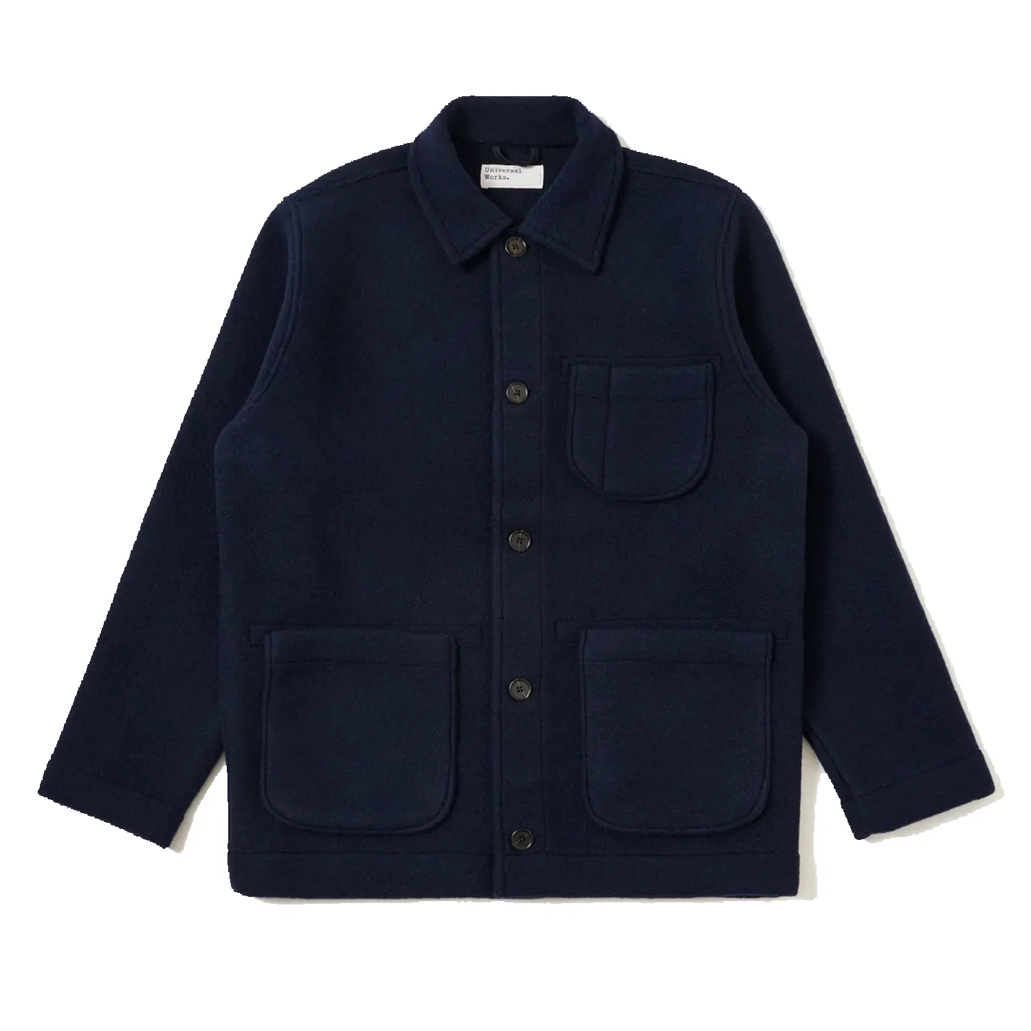 Field Jacket II - Techno Melton Plain Navy sold by Stomping Ground